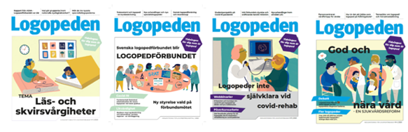 Framsidor tidningen Logopeden 2020